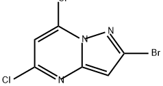 2-溴-5,7-二氯吡唑并[1,5-A]嘧啶,2668960-31-2,结构式