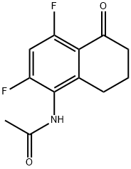 Acetamide, N-(2,4-difluoro-5,6,7,8-tetrahydro-5-oxo-1-naphthalenyl)- Structure