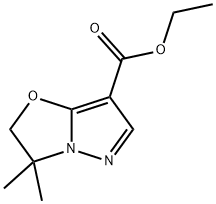 3,3-二甲基-2,3-二氢吡唑并[5,1-B]唑-7-羧酸乙酯 结构式