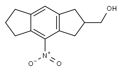 s-Indacene-2-methanol, 1,2,3,5,6,7-hexahydro-4-nitro- Structure