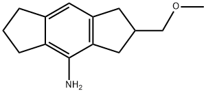 2-(甲氧基甲基)-1,2,3,5,6,7-六氢-S-INDACEN-4-胺 结构式