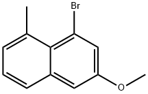 Naphthalene, 1-bromo-3-methoxy-8-methyl- Struktur