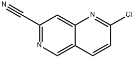 1,6-Naphthyridine-7-carbonitrile, 2-chloro- Struktur