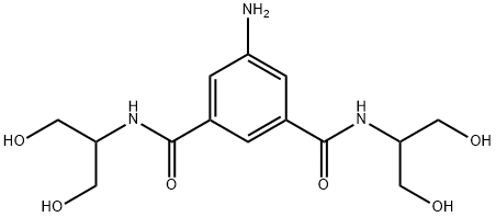 5-amino-N1,N3-bis(1,3-dihydroxypropan-2-yl)isophthalamide 化学構造式