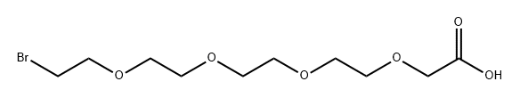 Acetic acid, 2-[2-[2-[2-(2-bromoethoxy)ethoxy]ethoxy]ethoxy]- Structure