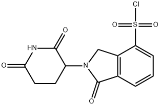 2-(2,6-二氧代-3-哌啶基)-2,3-二氢-1-氧代-1H-异吲哚-4-磺酰氯, 2680530-27-0, 结构式