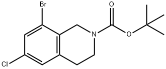 8-溴-6-氯-3,4-二氢异喹啉-2(1H)-羧酸叔丁酯, 2680889-40-9, 结构式