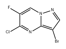 Pyrazolo[1,5-a]pyrimidine, 3-bromo-5-chloro-6-fluoro- Struktur