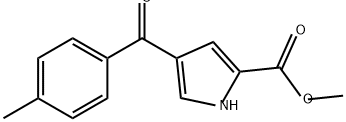4-(4-甲基苯甲酰基)-1H-吡咯-2-羧酸甲酯 结构式