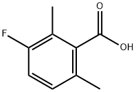 3-Fluoro-2,6-dimethylbenzoic acid 结构式