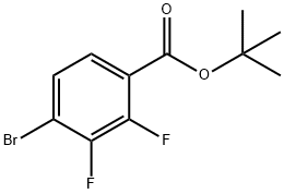 Benzoic acid, 4-bromo-2,3-difluoro-, 1,1-dimethylethyl ester Structure