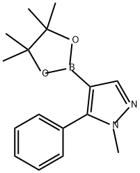 1-甲基-5-苯基-1H-吡唑-4-频哪醇硼酸酯, 2684308-79-8, 结构式