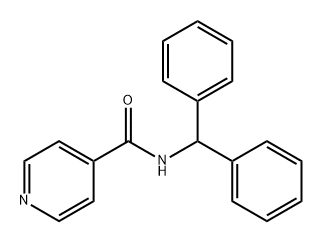 4-Pyridinecarboxamide, N-(diphenylmethyl)- Structure