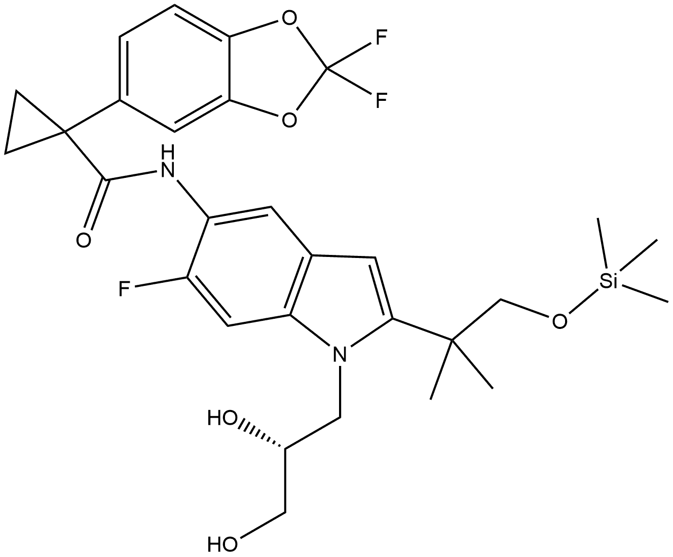 Tezacaftor Impurity 10 Struktur