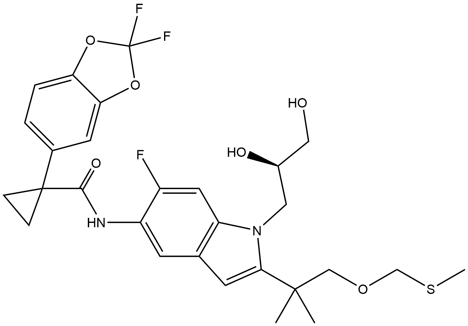 Tezacaftor Impurity 6 Struktur