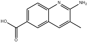 6-Quinolinecarboxylic acid, 2-amino-3-methyl- Structure