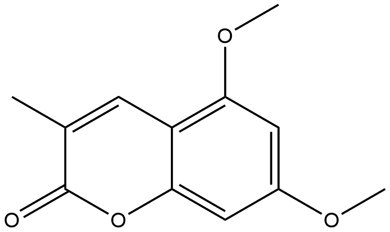5,7-二甲氧基-3-甲基-2H-色烯-2-酮,26952-88-5,结构式