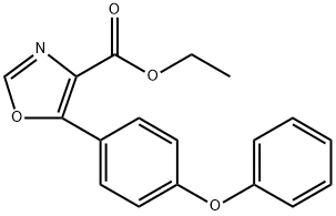 4-Oxazolecarboxylic acid, 5-(4-phenoxyphenyl)-, ethyl ester Structure