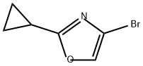 4-溴-2-环丙基噁唑 结构式