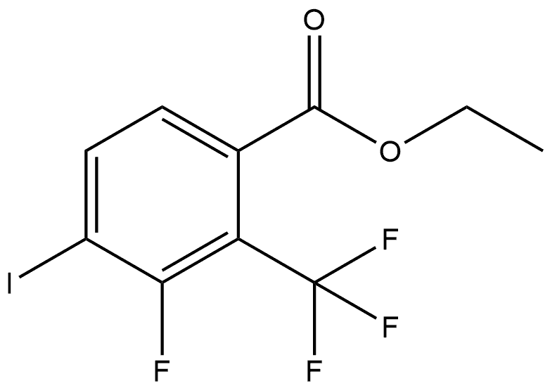 Ethyl 3-fluoro-4-iodo-2-(trifluoromethyl)benzoate 结构式