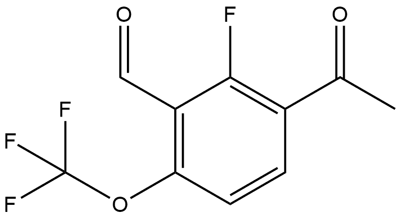 2701561-09-1 3-Acetyl-2-fluoro-6-(trifluoromethoxy)benzaldehyde