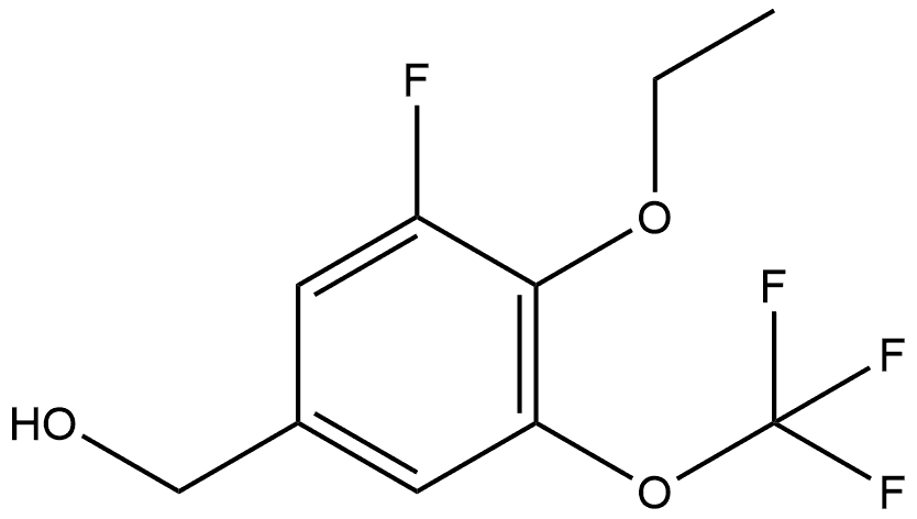 4-Ethoxy-3-fluoro-5-(trifluoromethoxy)benzenemethanol Structure