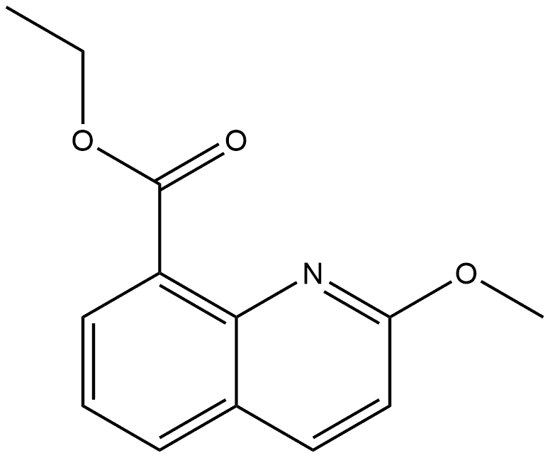 Ethyl 2-methoxy-8-quinolinecarboxylate Structure