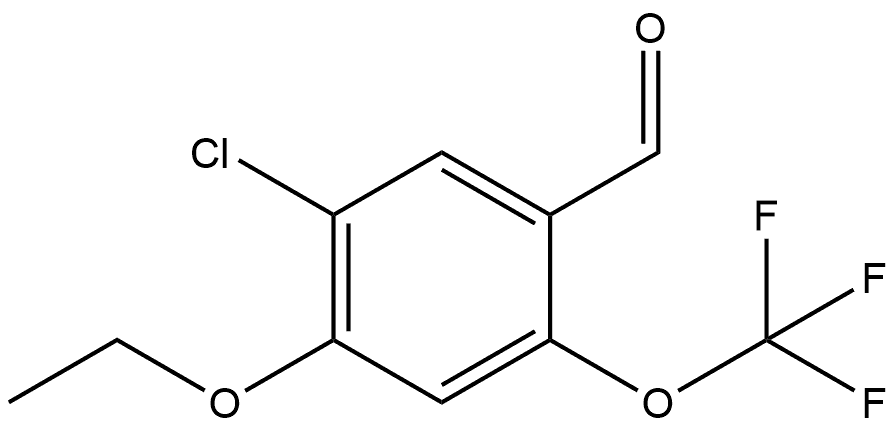 5-Chloro-4-ethoxy-2-(trifluoromethoxy)benzaldehyde Structure