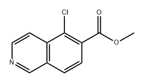 6-Isoquinolinecarboxylic acid, 5-chloro-, methyl ester Struktur