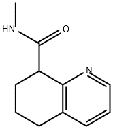 N-甲基-5,6,7,8-四氢喹啉-8-甲酰胺 结构式