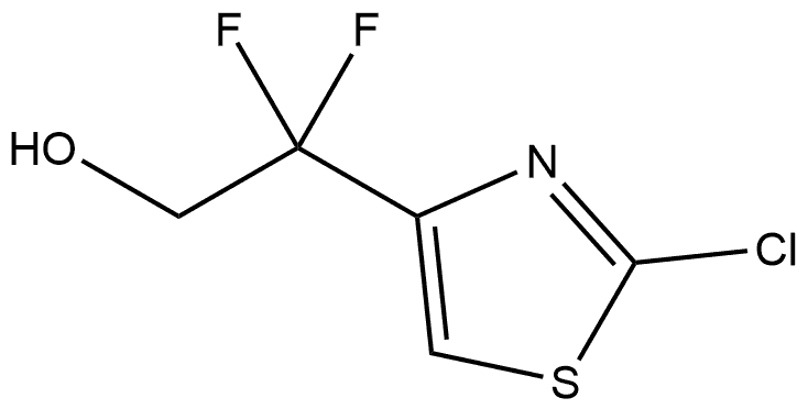 2-Chloro-β,β-difluoro-4-thiazoleethanol Struktur