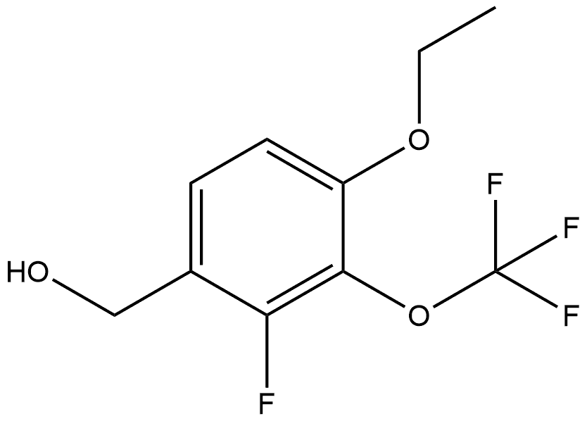 (4-ethoxy-2-fluoro-3-(trifluoromethoxy)phenyl)methanol 结构式