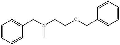 Benzenemethanamine, N-methyl-N-[2-(phenylmethoxy)ethyl]- Structure