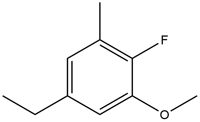 5-ethyl-2-fluoro-1-methoxy-3-methylbenzene Structure