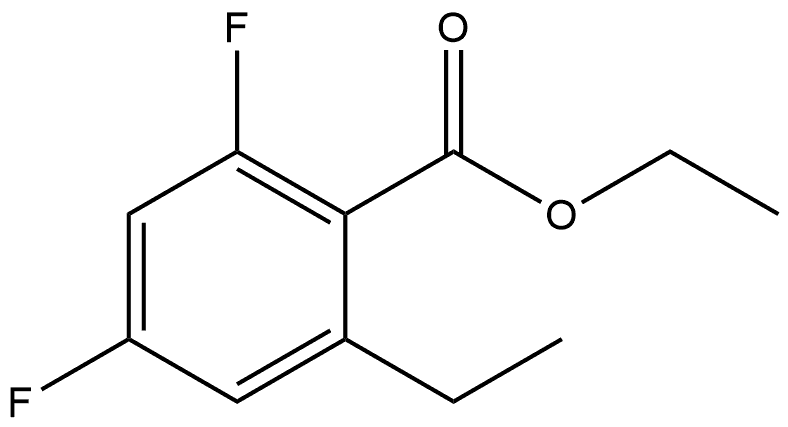 Ethyl 2-ethyl-4,6-difluorobenzoate Structure