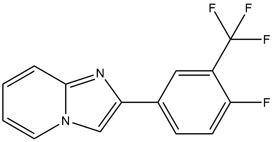 2-[4-Fluoro-3-(trifluoromethyl)phenyl]imidazo[1,2-a]pyridine Structure