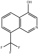 4-Isoquinolinol, 8-(trifluoromethyl)- Struktur