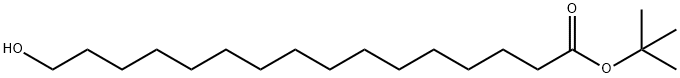 Hexadecanoic acid, 16-hydroxy-, 1,1-dimethylethyl ester Structure