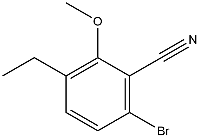 6-Bromo-3-ethyl-2-methoxybenzonitrile 结构式