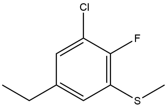 1-Chloro-5-ethyl-2-fluoro-3-(methylthio)benzene Structure