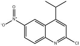 2-氯-4-异丙基-6-硝基喹啉 结构式