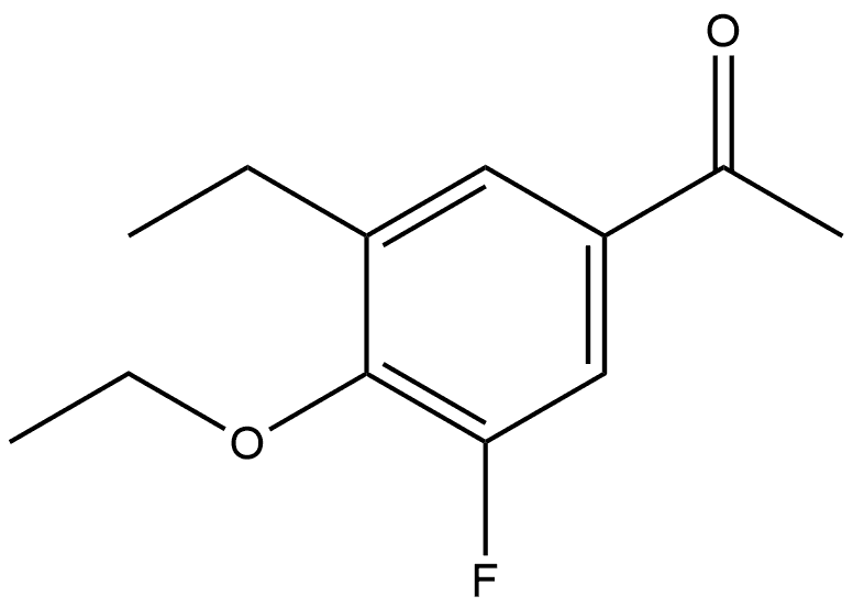 1-(4-Ethoxy-3-ethyl-5-fluorophenyl)ethanone Structure