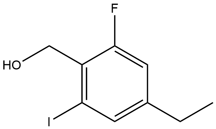 4-Ethyl-2-fluoro-6-iodobenzenemethanol Structure