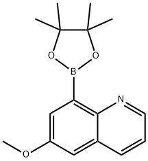 Quinoline, 6-methoxy-8-(4,4,5,5-tetramethyl-1,3,2-dioxaborolan-2-yl)-|6-Methoxy-8-(4,4,5,5-tetramethyl-1,3,2-dioxaborolan-2-yl)quinoline
