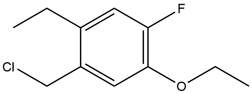 1-(Chloromethyl)-5-ethoxy-2-ethyl-4-fluorobenzene Struktur