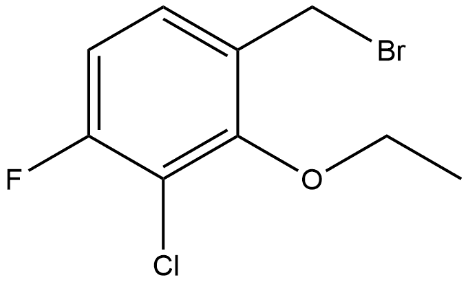 1-(Bromomethyl)-3-chloro-2-ethoxy-4-fluorobenzene 结构式
