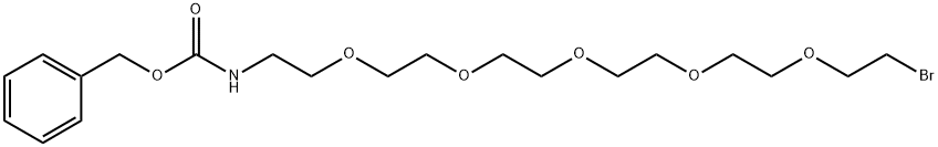 CBZNH-五聚乙二醇-溴, 2710803-69-1, 结构式