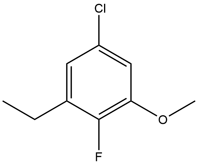 5-Chloro-1-ethyl-2-fluoro-3-methoxybenzene Structure