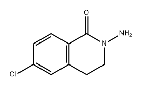 1(2H)-Isoquinolinone, 2-amino-6-chloro-3,4-dihydro- Struktur