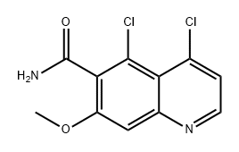 6-Quinolinecarboxamide, 4,5-dichloro-7-methoxy- Structure